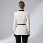 Jacket Women Tailored Fit Single Breasted Button Closure - Evergreen Outfits - Women Blazer
