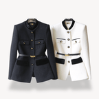 Jacket Women Tailored Fit Single Breasted Button Closure - Evergreen Outfits - Women Blazer