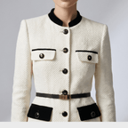 Jacket Women Tailored Fit Single Breasted Button Closure - Evergreen Outfits - Women Blazer
