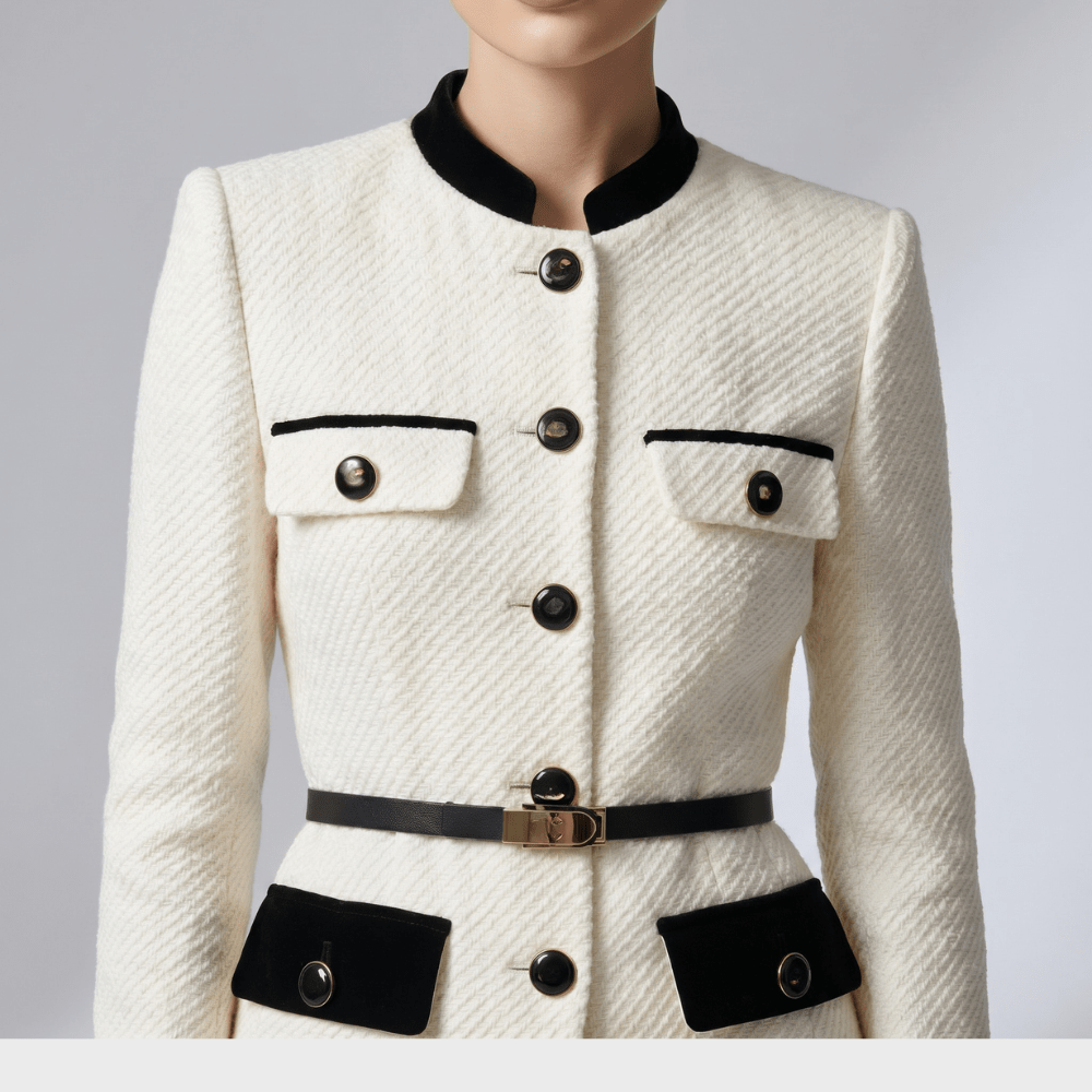 Jacket Women Tailored Fit Single Breasted Button Closure - Evergreen Outfits - Women Blazer