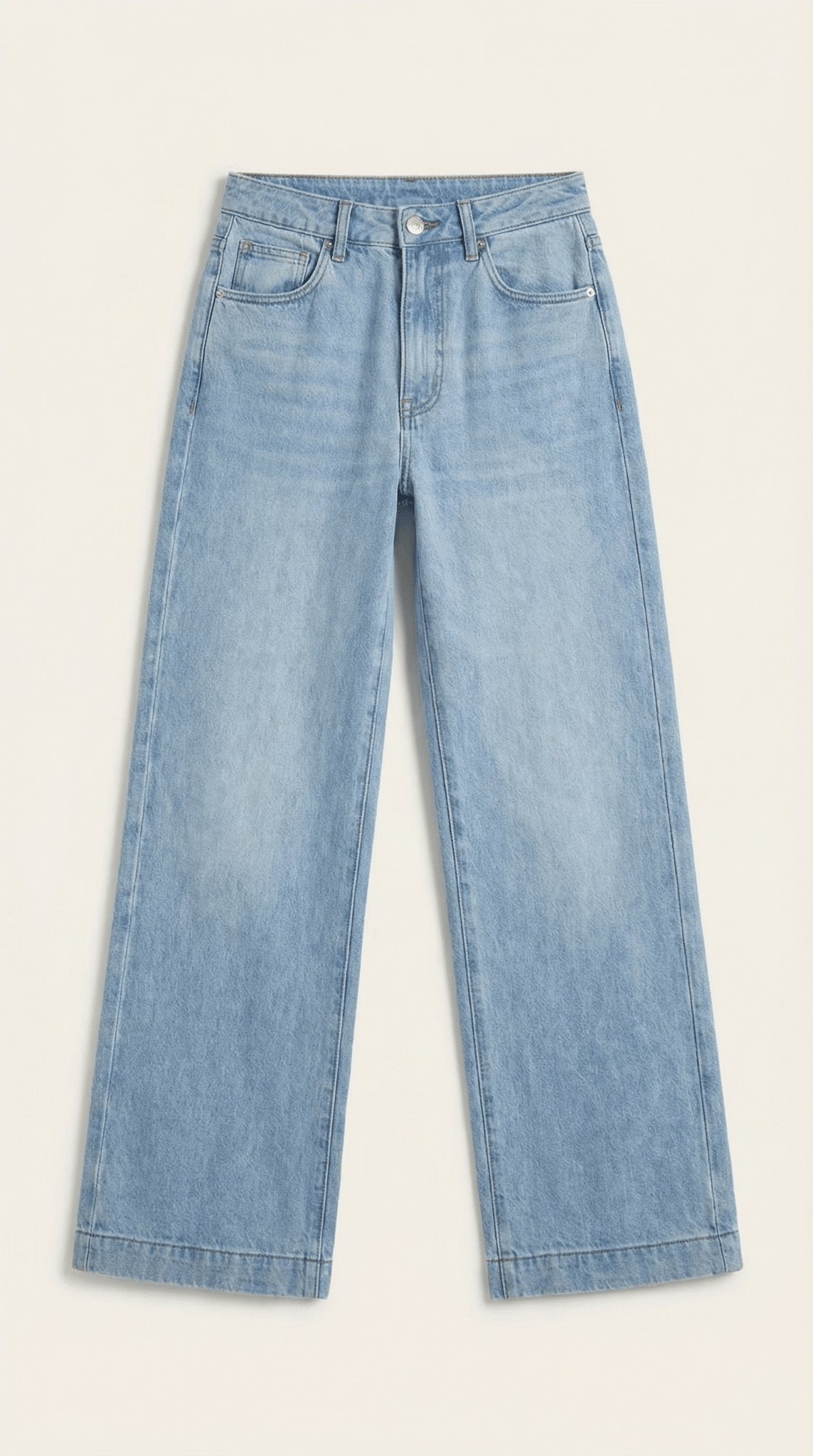 Jeans Women Baggy Fit Wide Leg High Rise Waist - Evergreen Outfits - Women Pants