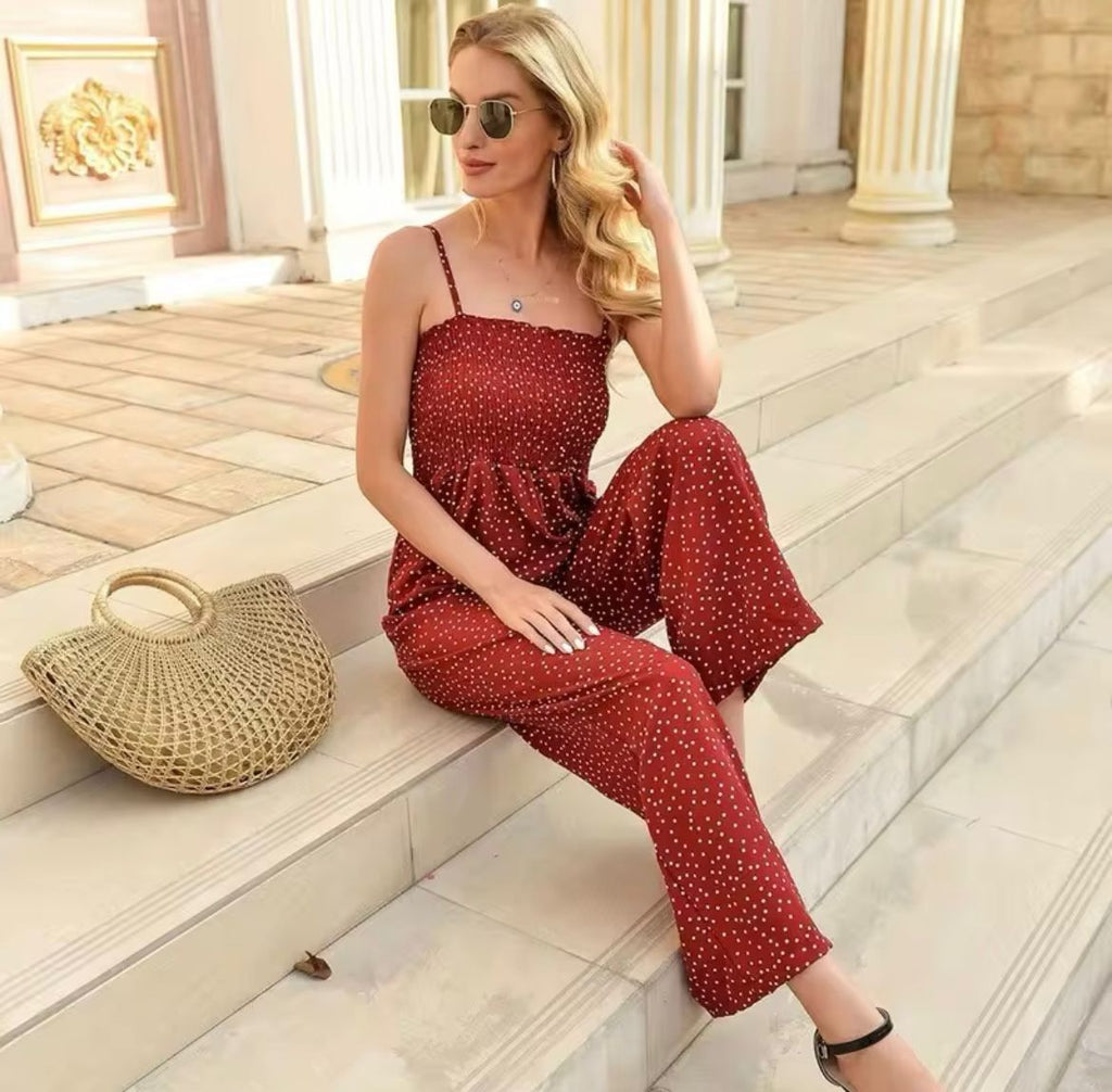 Jumpsuit Women Loose Fit One Piece Casual Garment Type - Evergreen Outfits - Women Jumpsuit