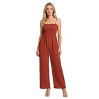 Jumpsuit Women Strapless Glitter Wide Leg Formal Style - Evergreen Outfits - Women Jumpsuit