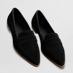 Loafers Women Pointed Toe Slip-On Cushioned Flat Sole - Evergreen Outfits- Women Loafers