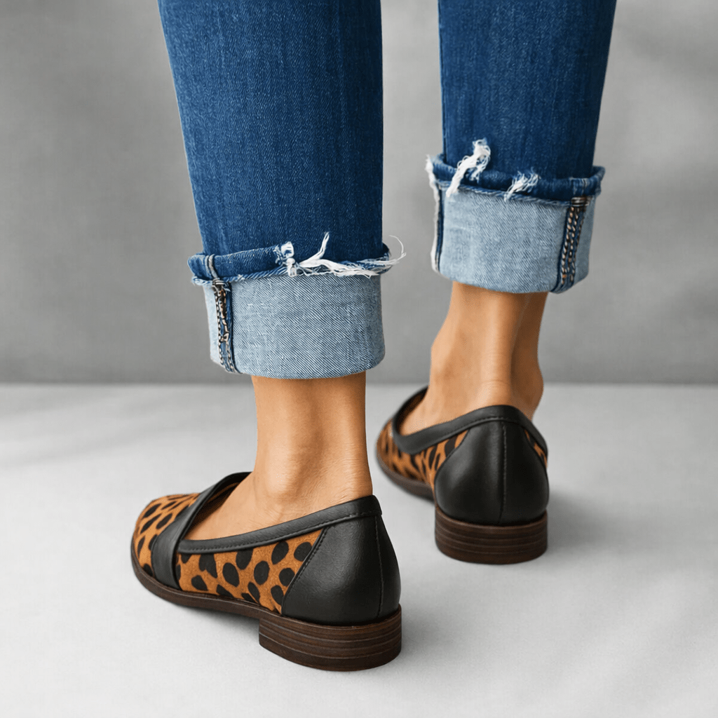 Loafers Women Pointed Toe Slip-On Penny Detail Classic - Evergreen Outfits- Women Loafers