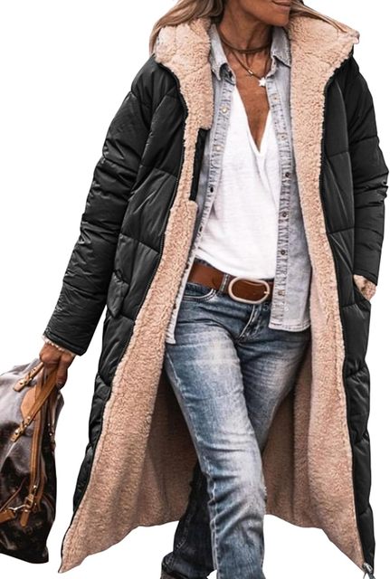 Women Puffer Jacket | Reversible Long Hooded Fit