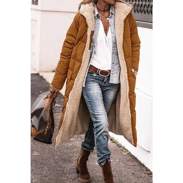 Women Puffer Jacket | Reversible Long Hooded Fit