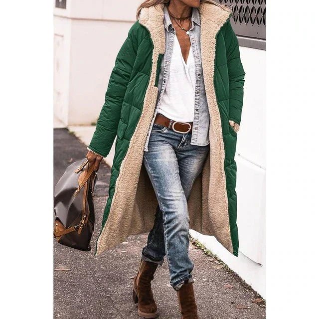 Women Puffer Jacket | Reversible Long Hooded Fit