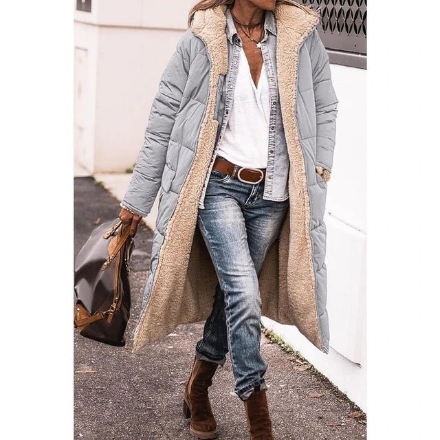 Women Puffer Jacket | Reversible Long Hooded Fit