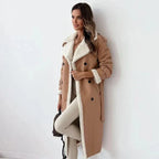 Women Coat | Full-Length Shearling-Lined with Belted Waist