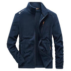 Men Jacket | Full Zip Stand-Up Collar with Front Pockets