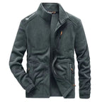 Men Jacket | Full Zip Stand-Up Collar with Front Pockets