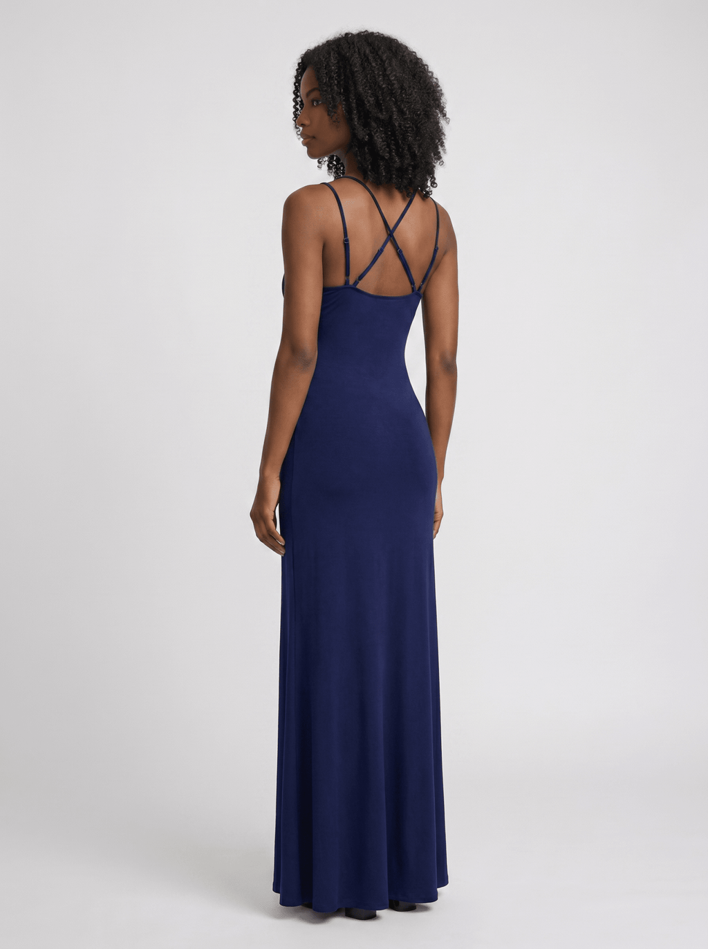 Maxi Dress Women Bodycon Strappy Pleated Sleeveless Fit - Evergreen Outfits- Women Maxi Dress
