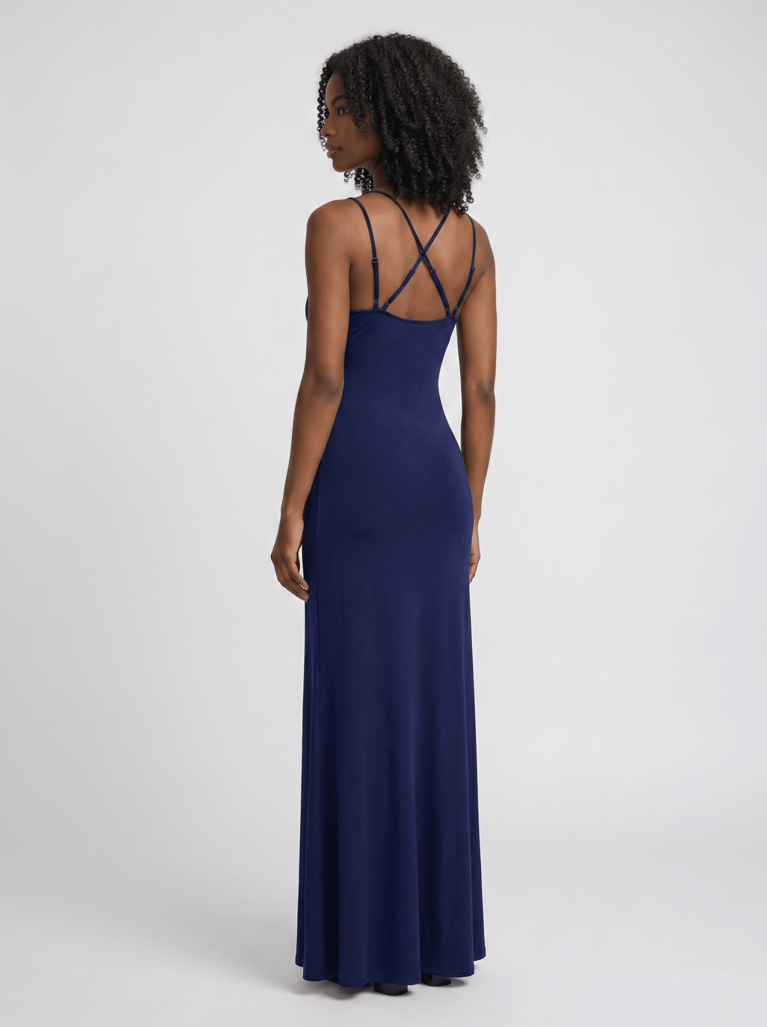 Maxi Dress Women Bodycon Strappy Pleated Sleeveless Fit - Evergreen Outfits- Women Maxi Dress
