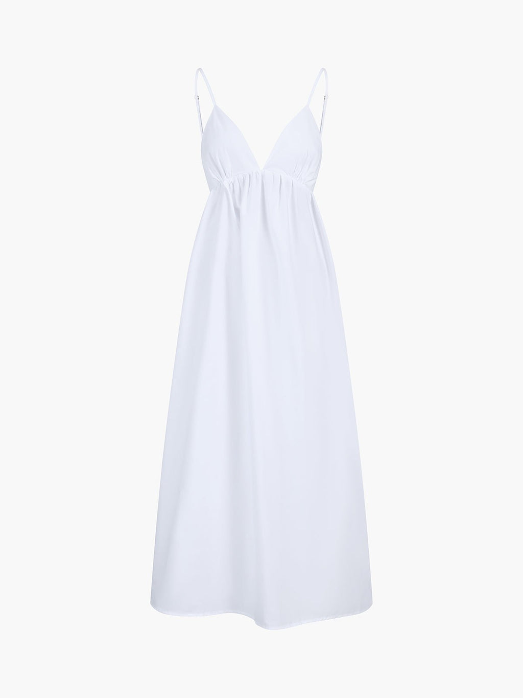 Maxi Dress Women Sleeveless V Neck Open Back Design - Evergreen Outfits - Women Maxi Dress