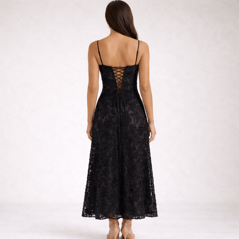 Maxi Dress Women Sweetheart Shaped Neckline Style - Evergreen Outfits - Women Maxi Dress