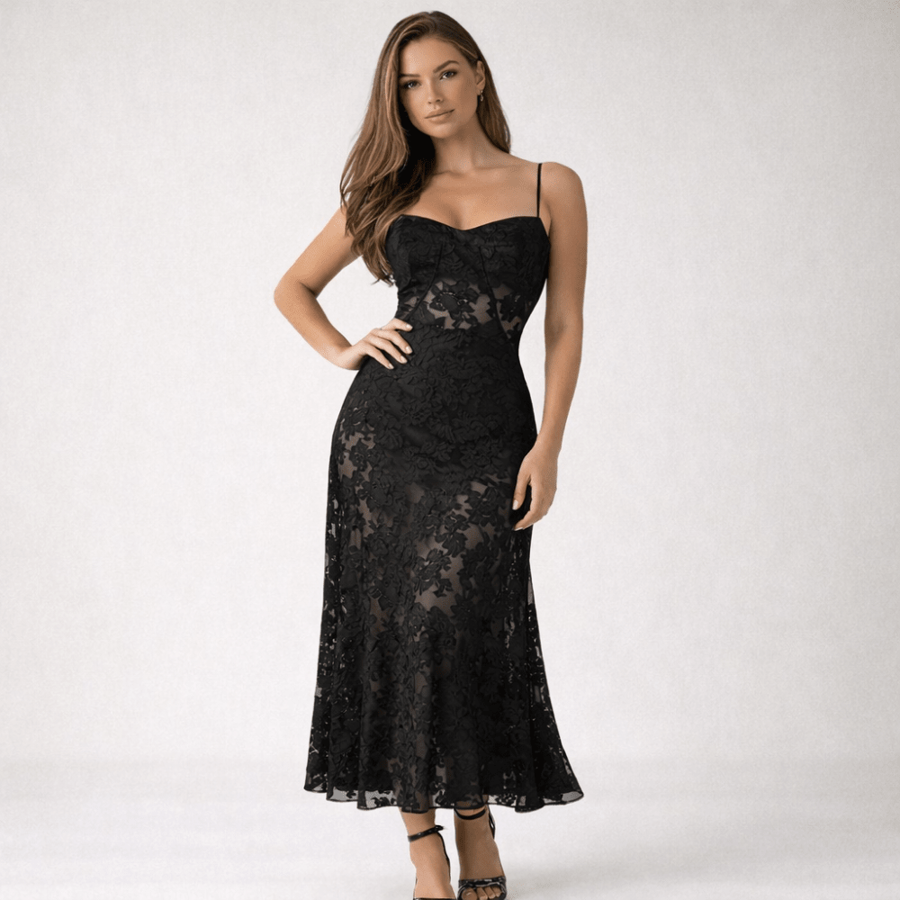 sweetheart neckline maxi dress Women's Sweetheart Neckline Maxi Dress – Evergreen Outfits Pink / L