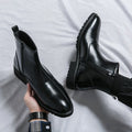 Men Boots | Chelsea Cap Toe with Elasticated Side Panels - Evergreen Outfits- Boots