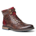 Men Boots | Classic Oxford Design with Cushioned Insole - Evergreen Outfits- Boots