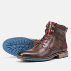 Men Boots | Classic Oxford Design with Cushioned Insole - Evergreen Outfits- Boots