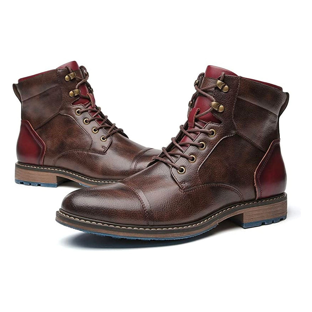 Men Boots | Classic Oxford Design with Cushioned Insole - Evergreen Outfits- Boots