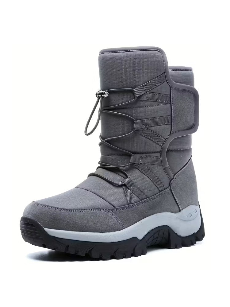 Men Boots | Insulated Non-Slip Ankle Snow Design for Winter - Evergreen Outfits- Boots
