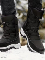 Men Boots | Insulated Non-Slip Ankle Snow Design for Winter - Evergreen Outfits- Boots
