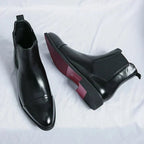 Men Boots | Slip-On Chelsea Cut Above the Ankle - Evergreen Outfits- Boots