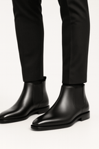 Men Boots | Slip-On Chelsea Style with Elastic Side Panels - Evergreen Outfits- Boots