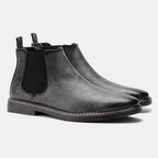 Men Boots | Slip-On Design with Elastic Side Panels - Evergreen Outfits- Boots