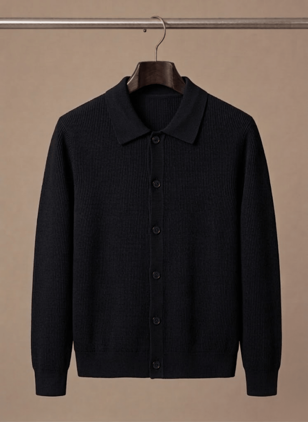 Men Cardigan | Relaxed Fit with Full Button-Through Front - Evergreen Outfits- Cardigans