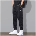 Men Cargo Joggers | Tapered Fit with Zip Cuffs and Elastic Waist - Evergreen Outfits- Joggers