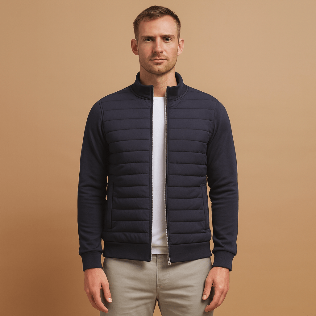 Men Coat | High Collar Tailored Fit for Cold Weather - Evergreen Outfits- Coats