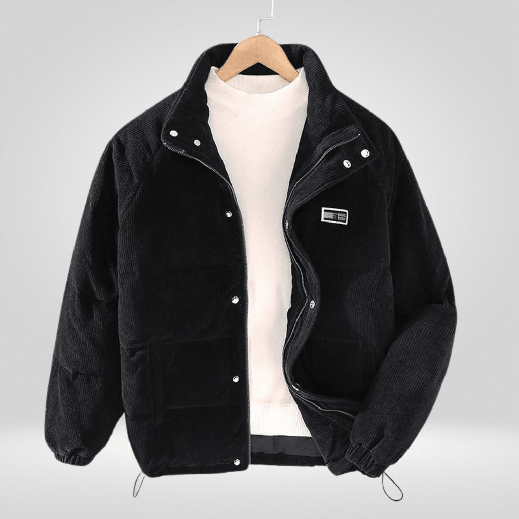 Men Coat | Loose Fit Full-Length Zipper for Cold Weather - Evergreen Outfits- Coats