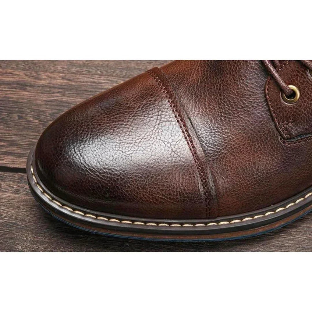 Men Dress Shoes | Oxford Lace-Up Ankle-Length Formal Fit - Evergreen Outfits- Dresses
