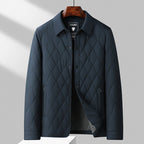Men Jacket | Diamond Quilted with Zip Pockets Regular Fit - Evergreen Outfits- Jackets