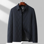 Men Jacket | Diamond Quilted with Zip Pockets Regular Fit - Evergreen Outfits- Jackets