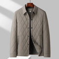 Men Jacket | Diamond Quilted with Zip Pockets Regular Fit - Evergreen Outfits- Jackets