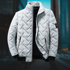 Men Jacket | Fleece-Lined Full Zip with Structured Collar - Evergreen Outfits- Jackets