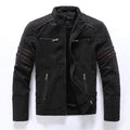 Men Jacket | Full Zip Front with Stand Collar Regular Fit - Evergreen Outfits- Jackets