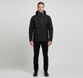 Men Jacket | Full-Zip Hip-Length Softshell Outerwear Fit - Evergreen Outfits- Jackets
