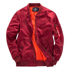 Men Jacket | Full Zip Stand Collar Straight Cut Outdoor - Evergreen Outfits- Jackets