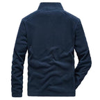 Men Jacket | Full Zip Stand-Up Collar with Front Pockets - Evergreen Outfits- Jackets