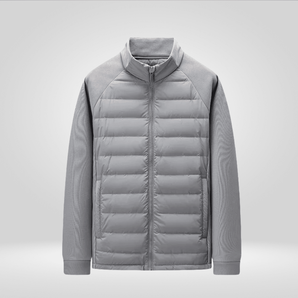 Men Jacket | Hooded Regular Fit with Water-Repellent Finish - Evergreen Outfits- Jackets