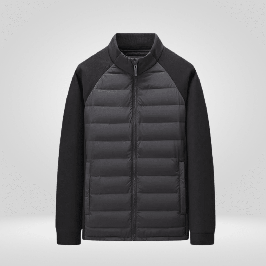 Men Jacket | Hooded Regular Fit with Water-Repellent Finish - Evergreen Outfits- Jackets