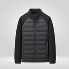 Men Jacket | Hooded Regular Fit with Water-Repellent Finish - Evergreen Outfits- Jackets