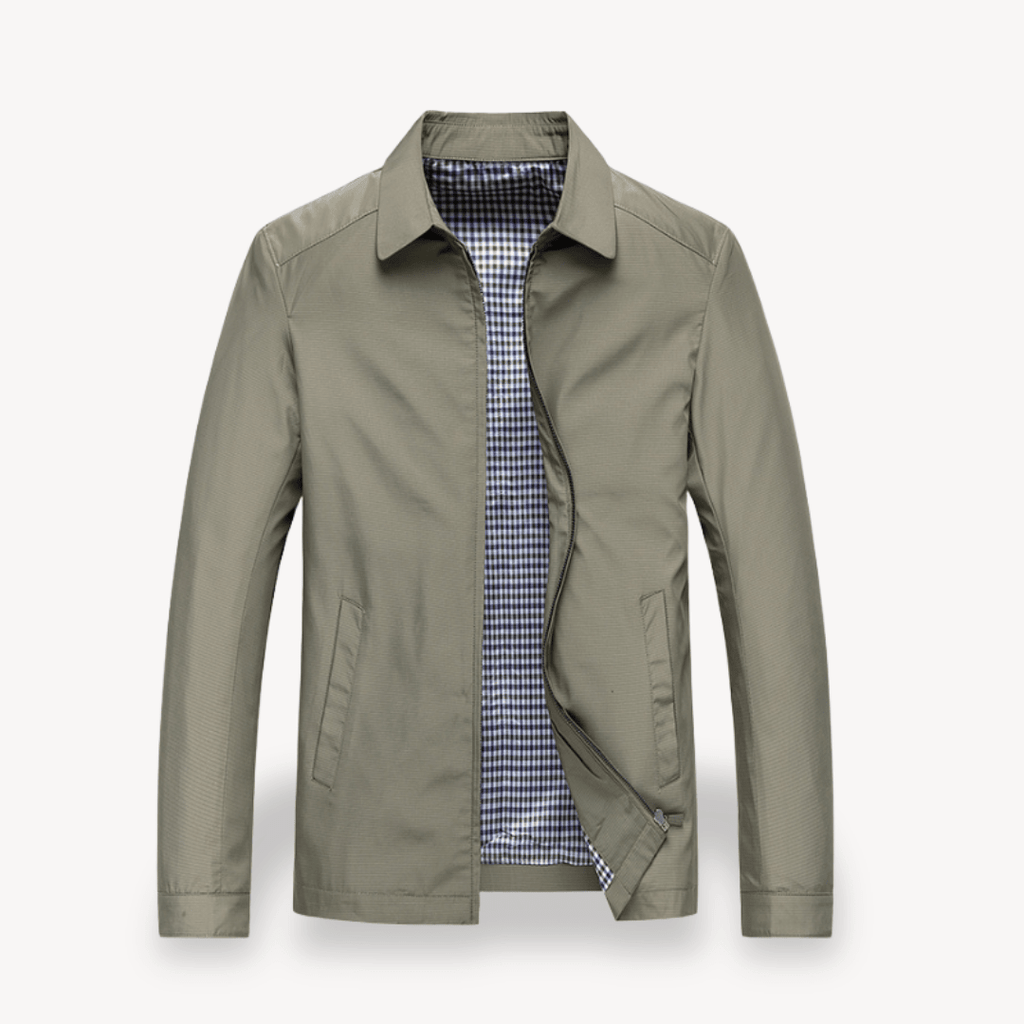 Men Jacket | Hooded Windproof Design with Zip Front Closure - Evergreen Outfits- Jackets