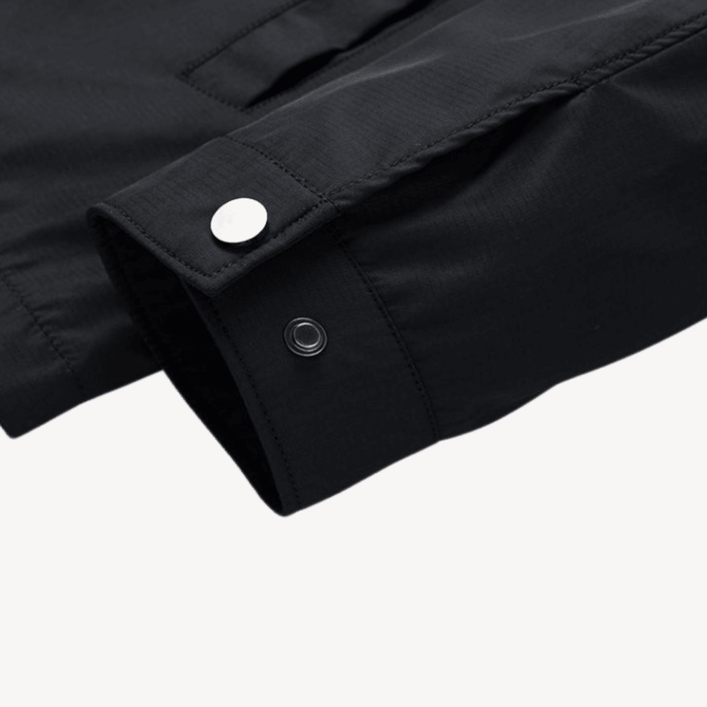 Men Jacket | Hooded Windproof Design with Zip Front Closure - Evergreen Outfits- Jackets