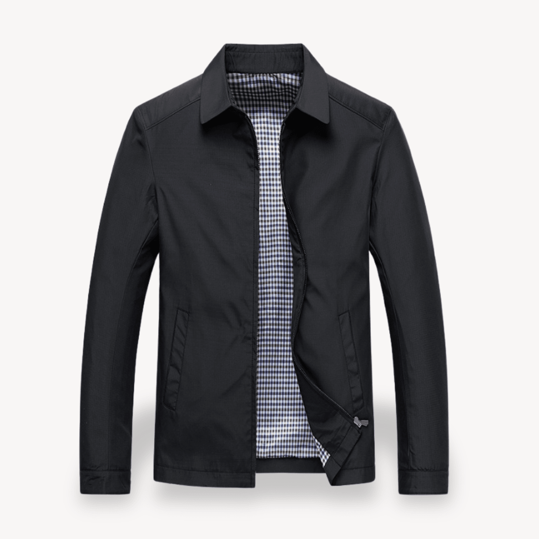 Men Jacket | Hooded Windproof Design with Zip Front Closure - Evergreen Outfits- Jackets