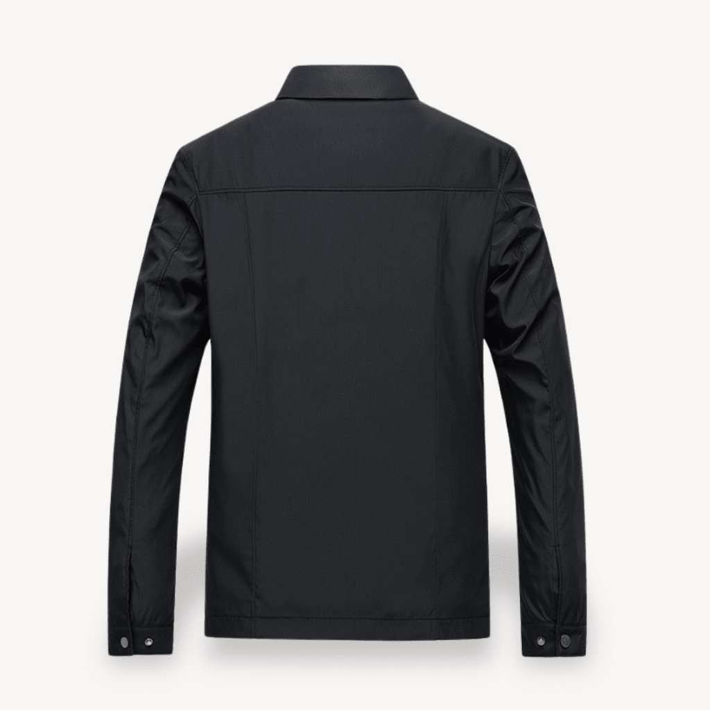 Men Jacket | Hooded Windproof Design with Zip Front Closure - Evergreen Outfits- Jackets